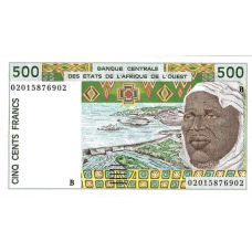 P210Bn Benin - 500 Francs Year 2002